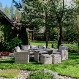 Комплект мебели ZOYA из искусственного ротанга бежевый