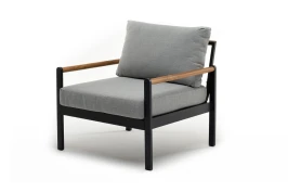 Кресло из алюминия MAYA темный графит  Joygarden