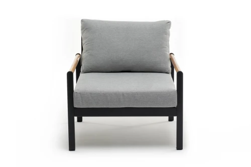 Кресло из алюминия MAYA темный графит  Joygarden