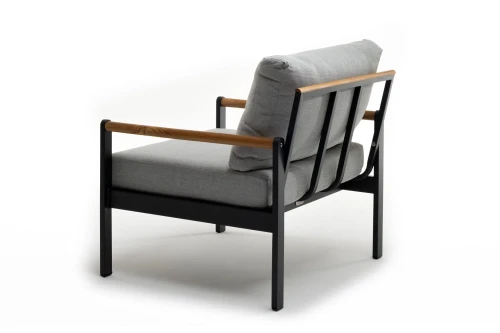 Кресло из алюминия MAYA темный графит  Joygarden