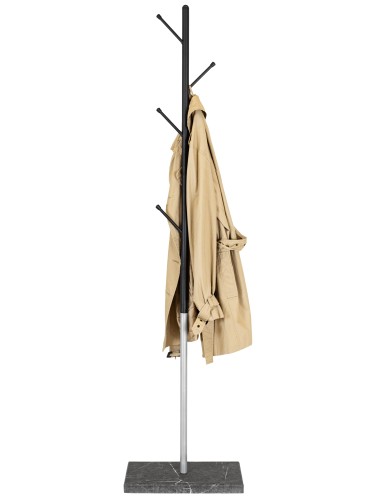 Вешалка напольная Пико 8 черный/металлик/торос графит софт