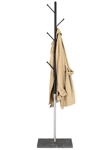 Вешалка напольная Пико 8 черный/металлик/торос графит софт