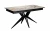 Стол DikLine DKS140 керамика Venetian Brown Light глянец, подстолье черное, опоры черные (2уп.)
