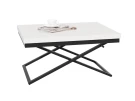 Стол трансформер Орфей 1, черный/белый