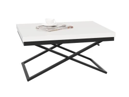 Стол трансформер Орфей 1, черный/белый