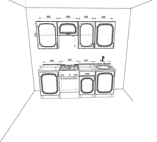 Кухня Базис-Классика Комплектация 13