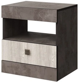 Тумба «Лондон» КМК 0467.3, Оникс/Бетон пайн светлый