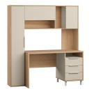 Стол рабочий Комфорт 12.95 N, Дуб сонома, Сатин