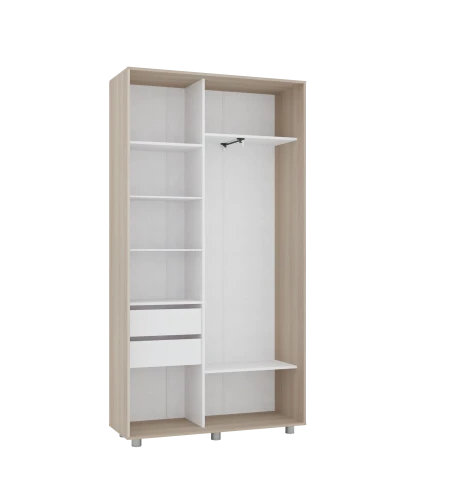 Шкаф-купе PRIME, 120х45х230 Шимо светлый с зеркалом