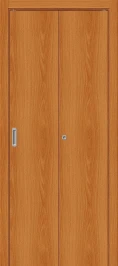 Межкомнатная складная дверь Гост-0 Л-12 (МиланОрех)