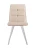 Стул DikLine 280 B03 BEIGE, ножки белые
