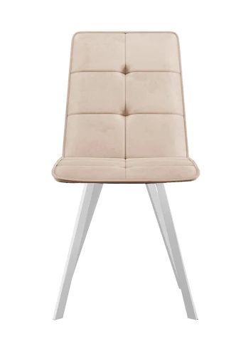 Стул DikLine 280 B03 BEIGE, ножки белые