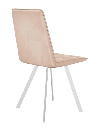 Стул DikLine 280 B03 BEIGE, ножки белые