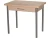 Стол М20 ДП1-02-05 900(1200)*600, ЛДСП:Дуб светлый, Н/стола (Металлик)