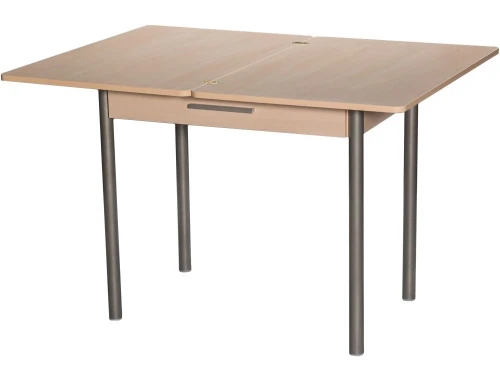 Стол М20 ДП1-02-05 900(1200)*600, ЛДСП:Дуб светлый, Н/стола (Металлик)