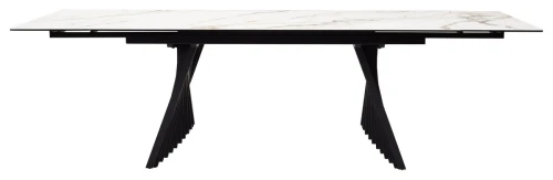 Стол IVAR 180 MARBLES KL-188 Контрастный мрамор, итальянская керамика, ®DISAUR