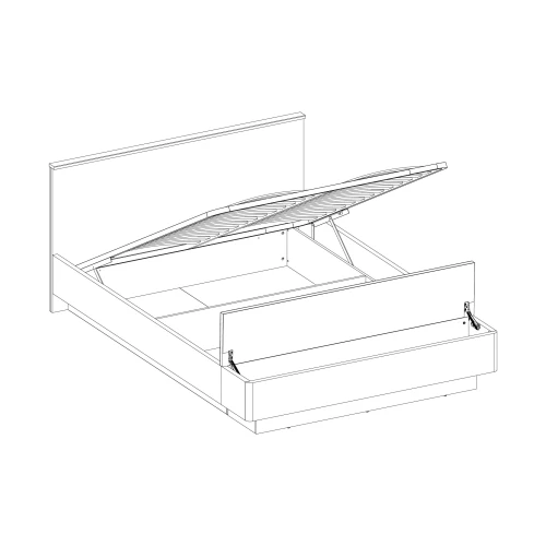 Скамья приставная 160, JAGGER, цвет Дуб монастырский /Черный