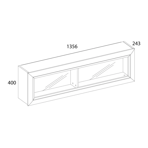 Полка 1D , OLIVIA,цвет вудлайн крем