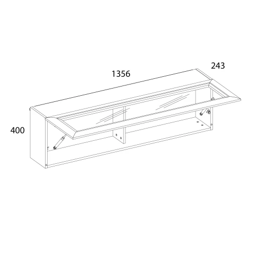 Полка 1D , OLIVIA,цвет вудлайн крем