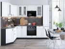 Модульная угловая кухня Лофт-04 Super White