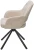 Стул NURI 180 град. поворот. 3018-10 бежевый, шенилл/ черный каркас, ®DISAUR