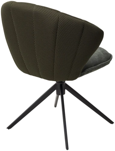 Стул ASTRA 360 град. поворот Зеленый Sonic 77 ткань / 7525-156 велюр / черный каркас, ®DISAUR