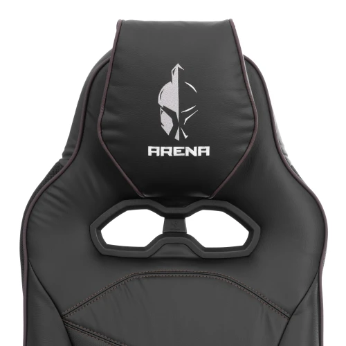 Кресло Arena metalBL кож/зам, черный/черный карбон, 36-6/карбон черный