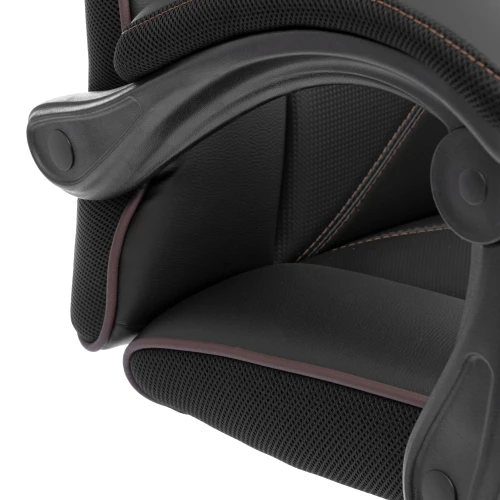 Кресло Arena metalBL кож/зам, черный/черный карбон, 36-6/карбон черный