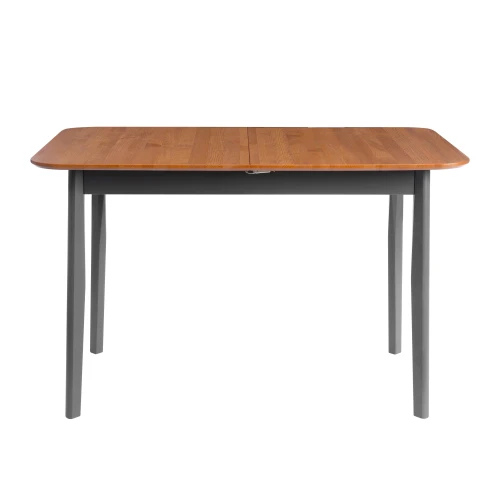 Стол Соната Люкс раздвижной/Sonata Lux extension table массив сосны, антик /графит, 120-(150)х75х75 см