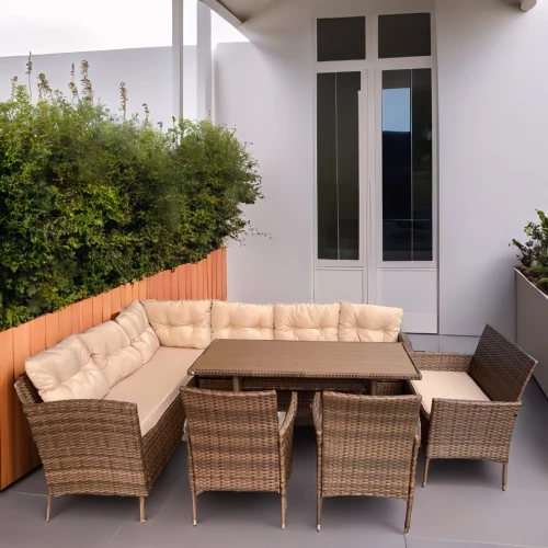 Обеденная группа плетеной мебели Албания + 2 кресла и диван Анкор