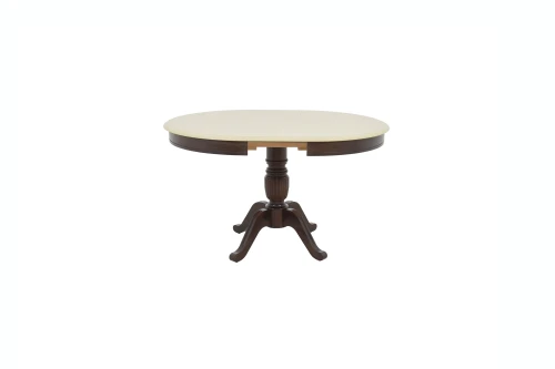 Стол Леонардо D100, Темный орех/Слоновая кость