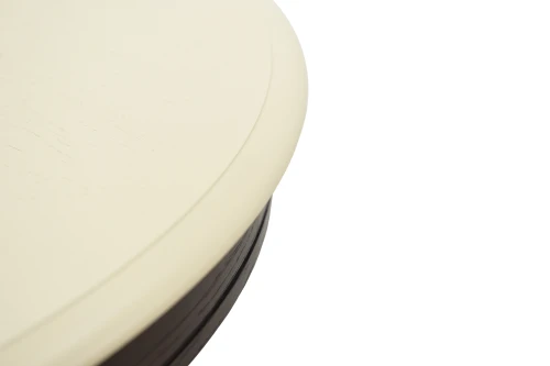 Стол Леонардо D100, Темный орех/Слоновая кость