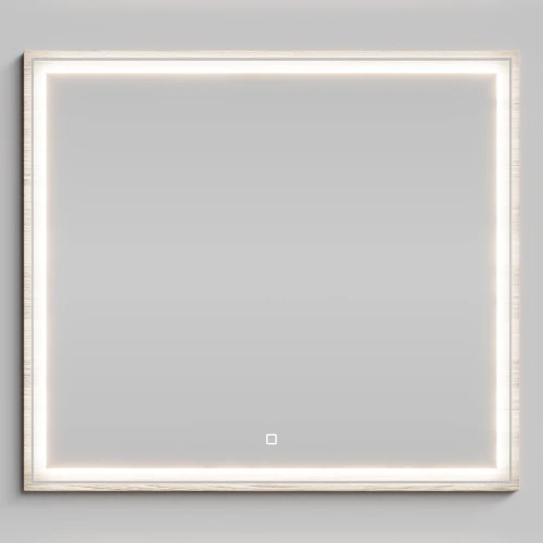 Зеркало Лайт 90, Дубослив ореховый светлый ПВХ 3445