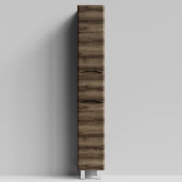 Пенал Адель 30 (1 ящик, 2 двери) напольный, Дуб крымский коричневый ПВХ 131005-9005, правый, бельевая корзина