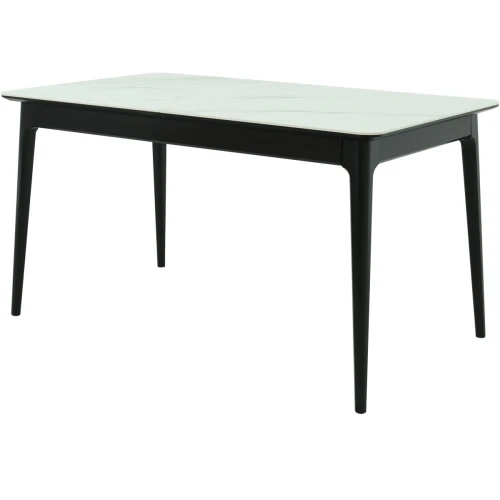 Стол «Плей» 140x80, керамика Greys white/черный