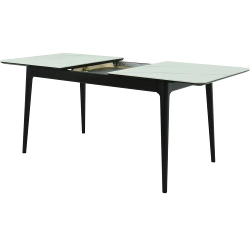 Стол «Плей» 140x80, керамика Greys white/черный