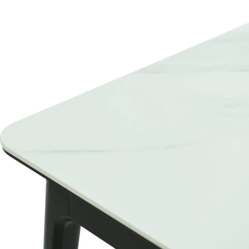 Стол «Плей» 140x80, керамика Greys white/черный