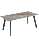 DT308 Стол обеденный Senafe, 180*90*75, керамич. столешница, основание металл черный