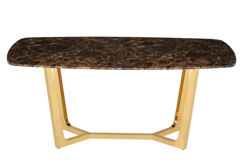 Стол обеденный Ланс DT-2852.1, 140х80х75 см, коричневый мрамор