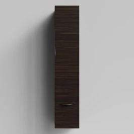 Пенал Марко 30 подвесной, дверь и ящик, ручки Черные, Палисандр ПВХ 43101, правый