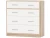 Комод «Стелс» 4ящ, Дуб сонома/белый