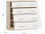Комод «Стелс» 4ящ, Дуб сонома/белый