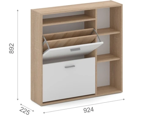 Тумба «Толедо-1», Дуб сонома/белый