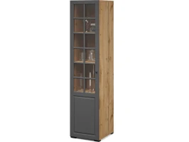 Витрина «Лацио Сканди» 1д ЛВ, Вотан/Сканди графит