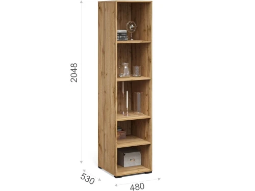 Витрина «Лацио Сканди» 1д ЛВ, Вотан/Сканди графит