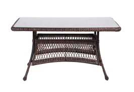 Обеденный стол из искусственного ротанга МЭДИСОН «MEDISON»  -  Dark_brown