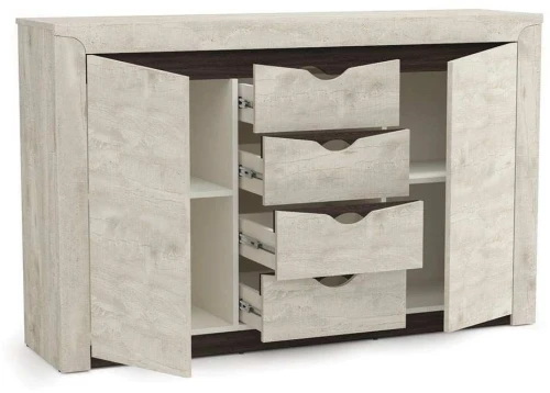 33.19 Лючия тумба бетон пайн белый/венге