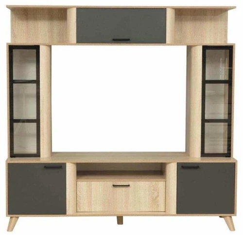 Тумба под ТВ Виста-19 Дуб Сонома/Серый