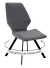 Стул DikLine 243 B28 ANTRACITE поворотный/ ножки черные