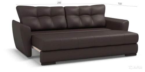 Диван угловой Амстердам 160 экокожа бежевая